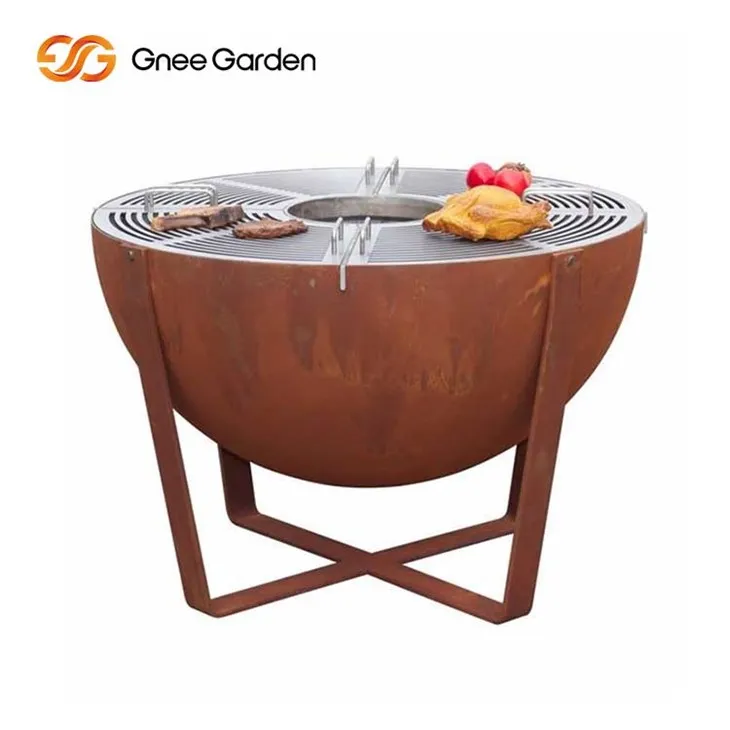 Klassik seriyali Corten Steel Barbekyu Gril