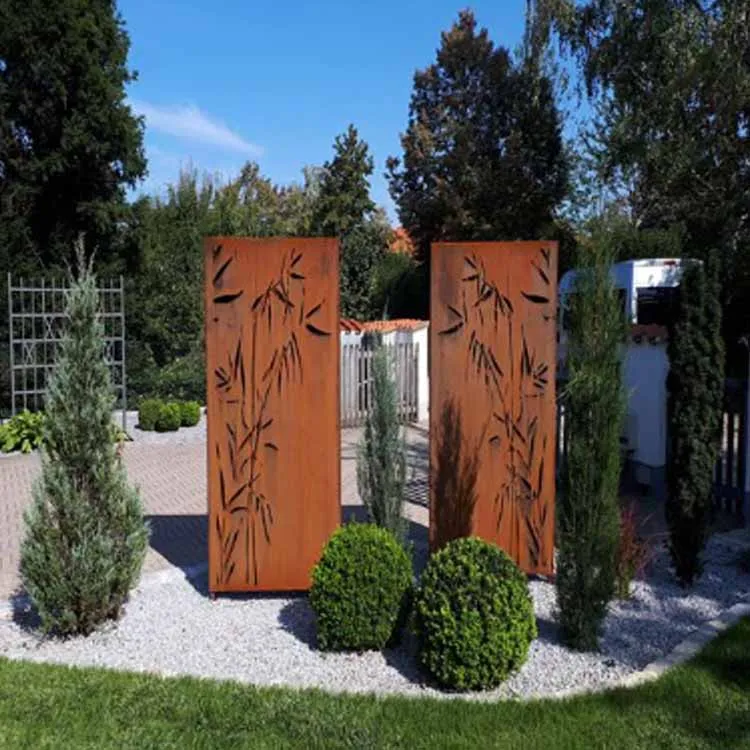 Zamonaviy Corten Fence ekrani