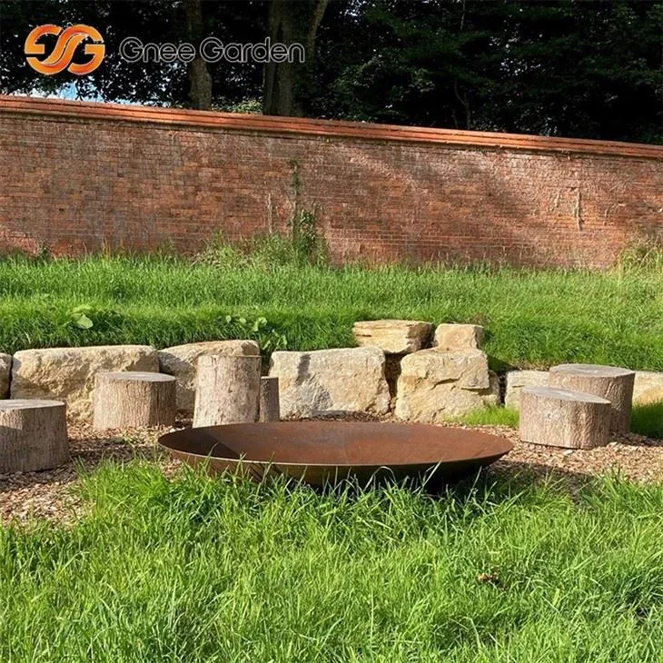 Corten temirli yong'inga qarshi pit dizayni