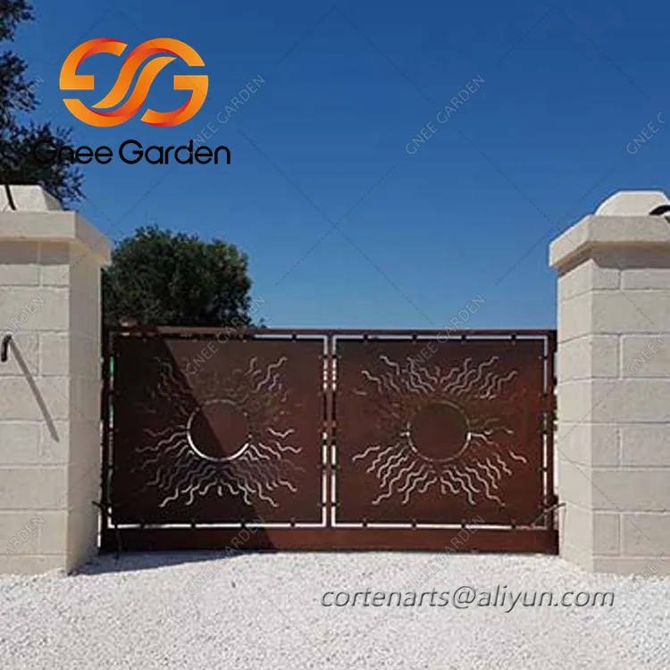 Corten Steel Garden Gates dizayni
