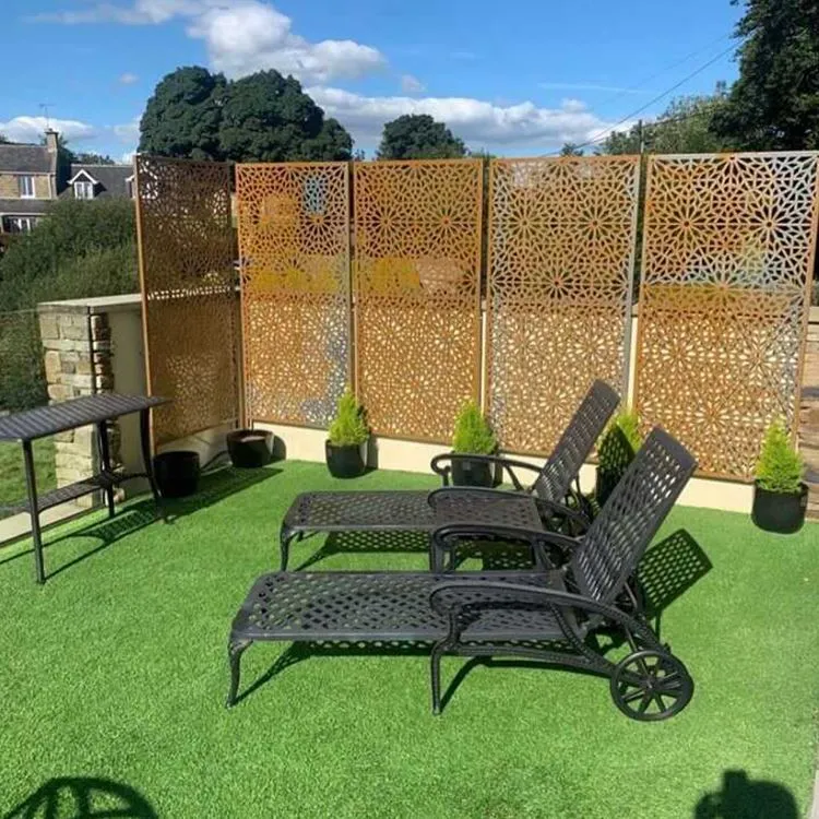Corten Steel Garden Screen Art dekorativ