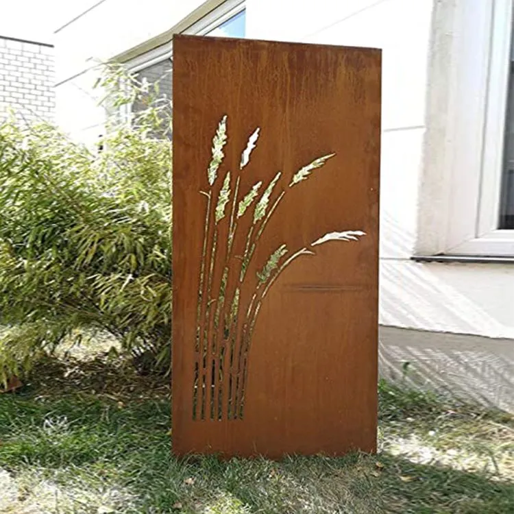 Corten Steel Garden Screen To'rtburchak moslashtirilgan