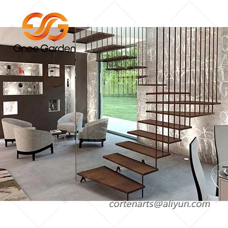 Corten Steel Rusty metall Garden zinapoyalar