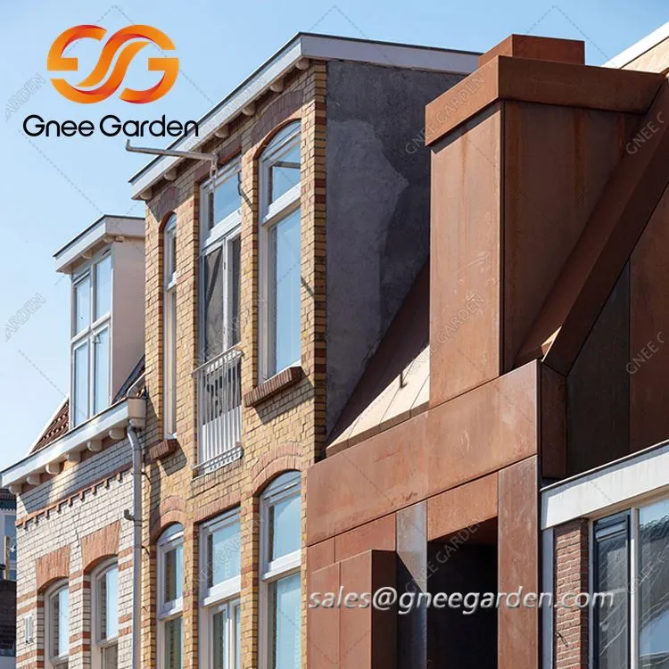 Corten po'latdan yasalgan siding panellari