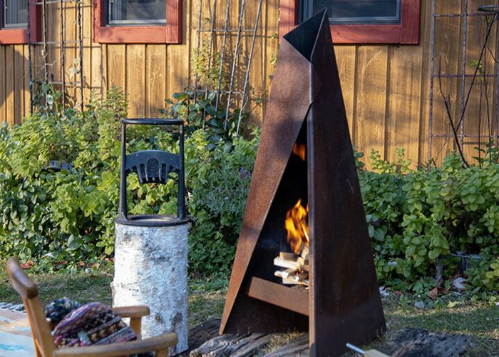 Corten Steel yog'ochli pechka