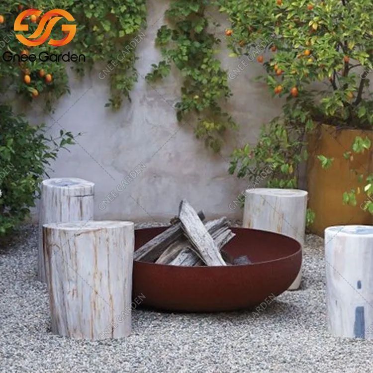 Korten po'latdan yog'ochni yoqish