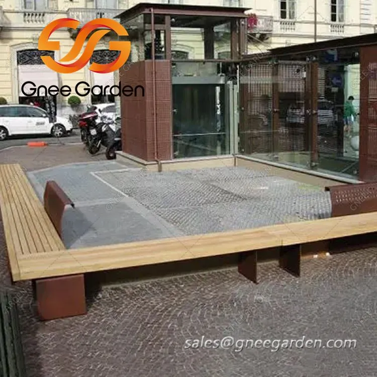 Maxsus o'lchamdagi Corten Steel tashqi mebel