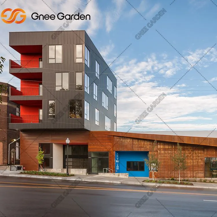 Dekorativ jismlar Corten pardalari devorlari