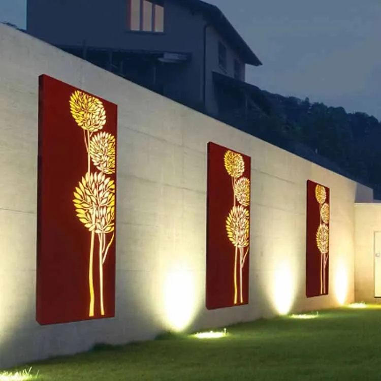 Dizayner Corten Divider ekrani