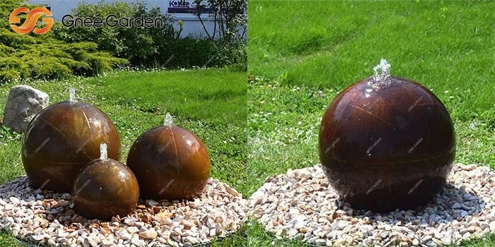Corten Steel patio water fountain Corten Steel patio water fountain