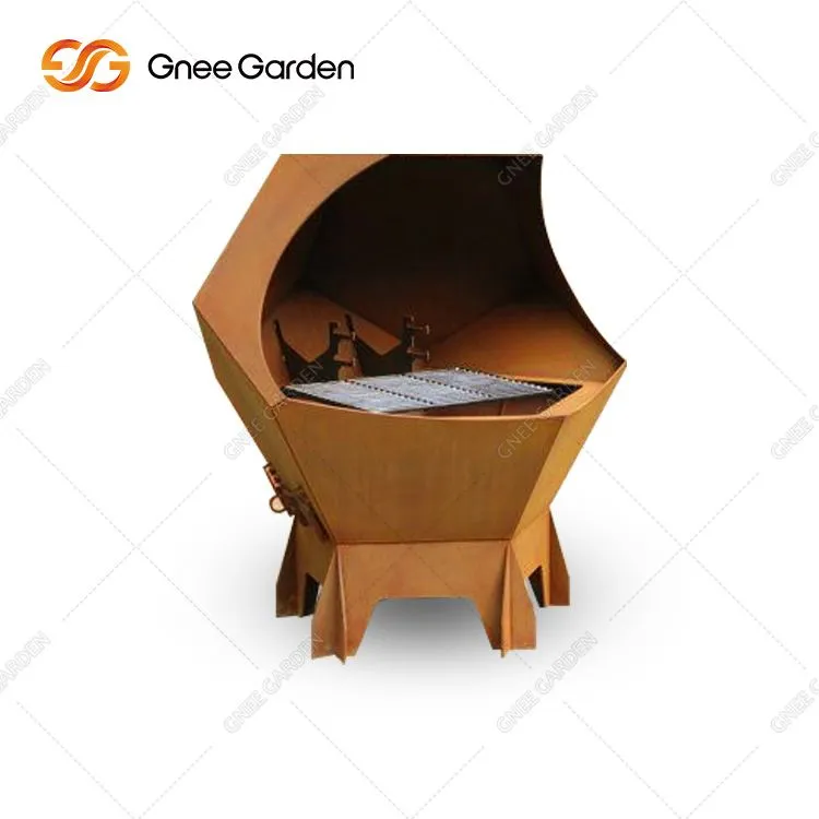 Katta Corten Steel Ochiq panjara