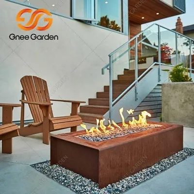 Corten gas fire table Corten gas fire table