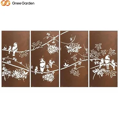 Corten Steel ekranlari - Maxfiylik uchun bardoshli va zamonaviy