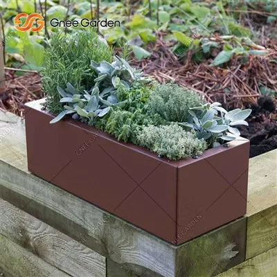 Corten Steel Series Long Box Planter